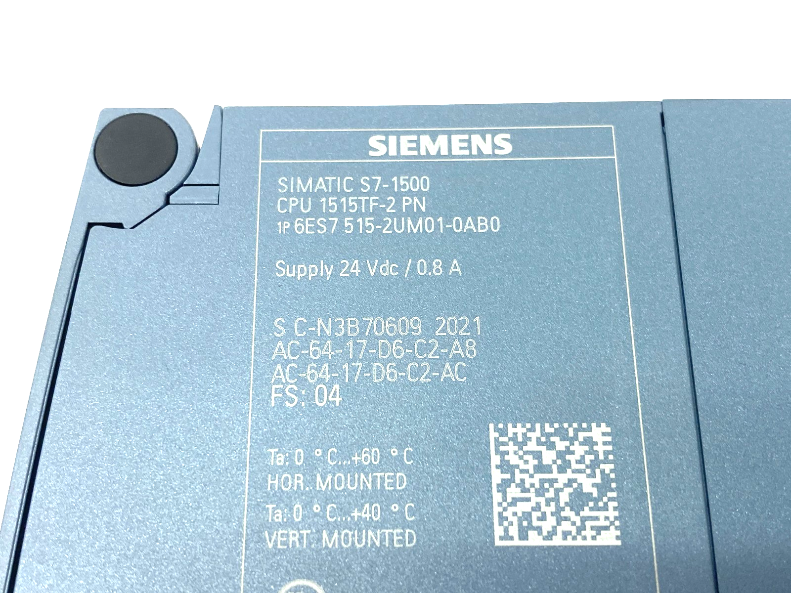 Siemens 6ES7515-2UM01-0AB0 SIMATIC S7-1500 CPU Unit 1515TF-2 PN, 750KB, 3MB - Maverick Industrial Sales