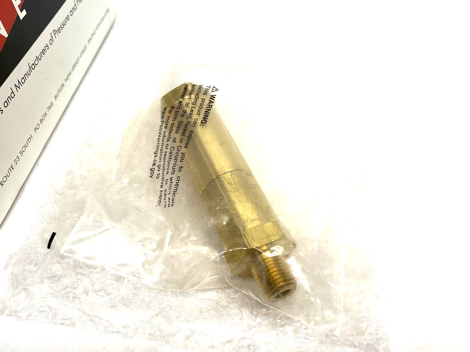 HPRV-250B-T1275 | Generant Inline Relief Valve, 1/4" Male to 1/4" Female, 1275psi - New – Open box - Maverick Industrial Sales