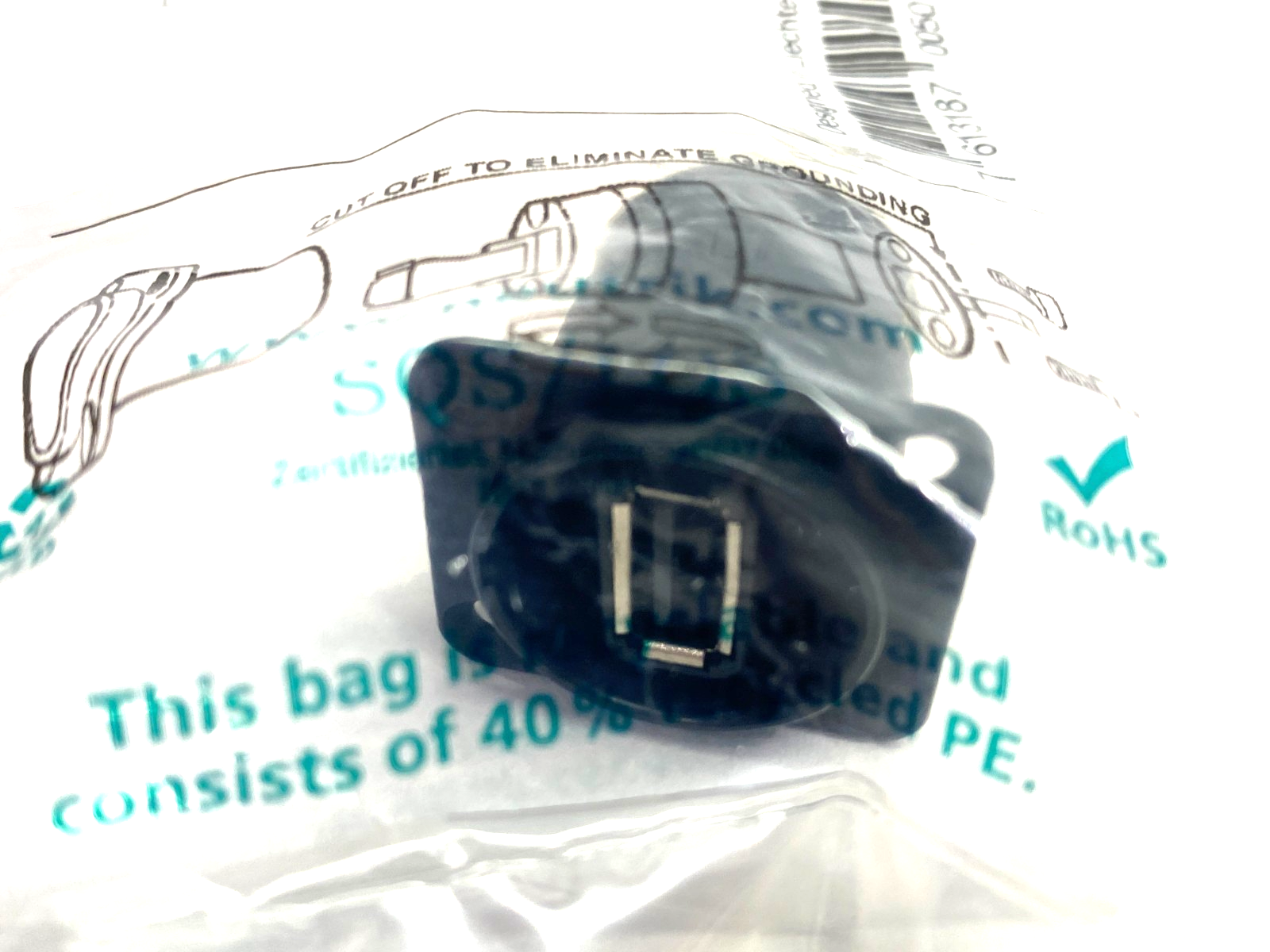 NAUSB-W-B | Neutrik Reversible USB A/B Adapter Feed-Through - New - Maverick Industrial Sales