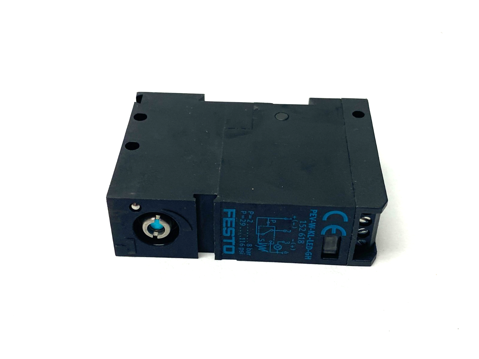 Festo PEV-W-KL-LED-GH Pressure Switch 2-8bar 152618 - Maverick Industrial Sales