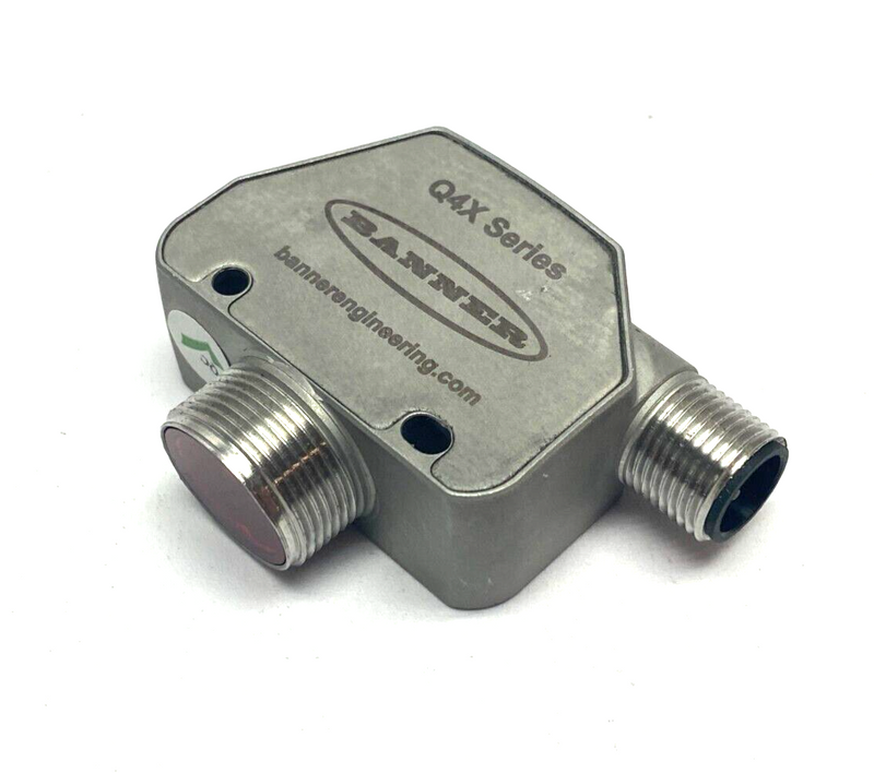 Banner Q4XTKLAF600-Q8 IO-Link Rugged Laser Distance Sensor 10-30VDC 801918 - Maverick Industrial Sales