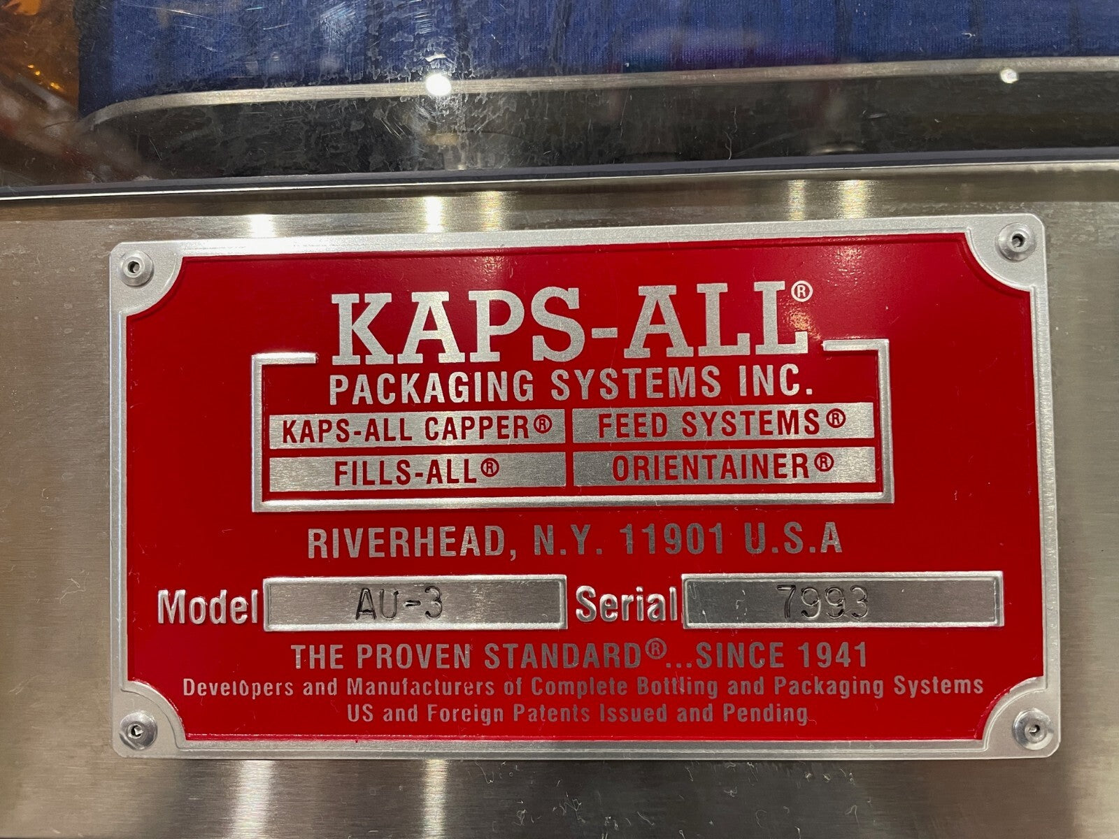 AU-3 | Kaps-All Orientainer, Automatic Bottle Unscrambler Feeder - Used - Maverick Industrial Sales