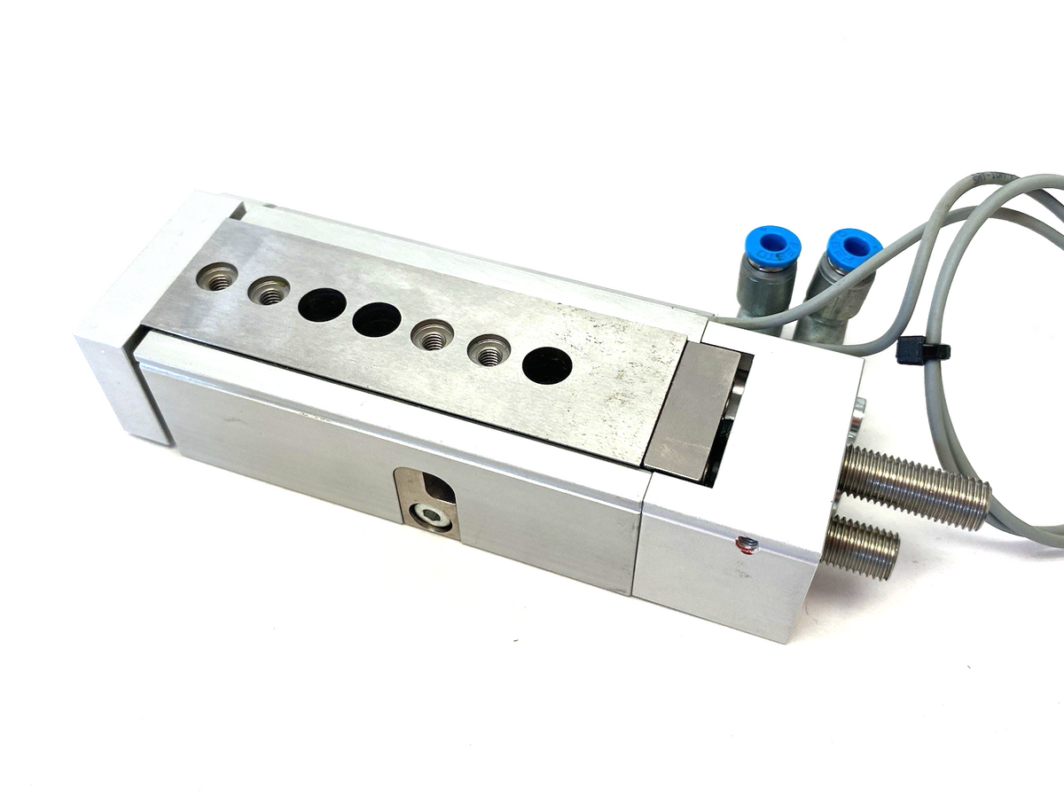 DGSL-10-30-PA | Festo Mini Slide 30mm Stroke 543944 w/ Dual Proximity Switches - Used - Maverick Industrial Sales