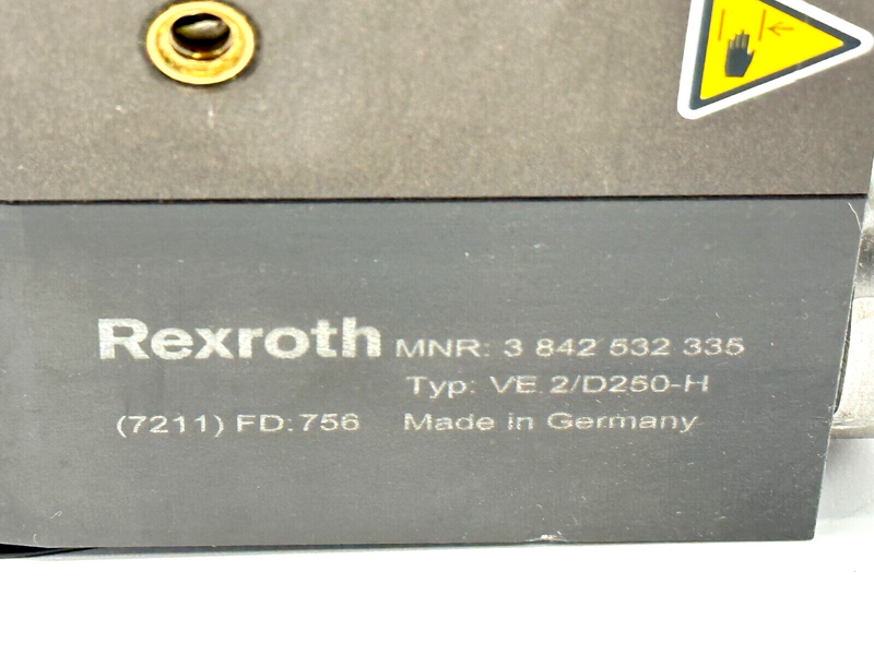 Bosch Rexroth 3842532335 Stop Gate VE2/D250-H 7211 - Maverick Industrial Sales