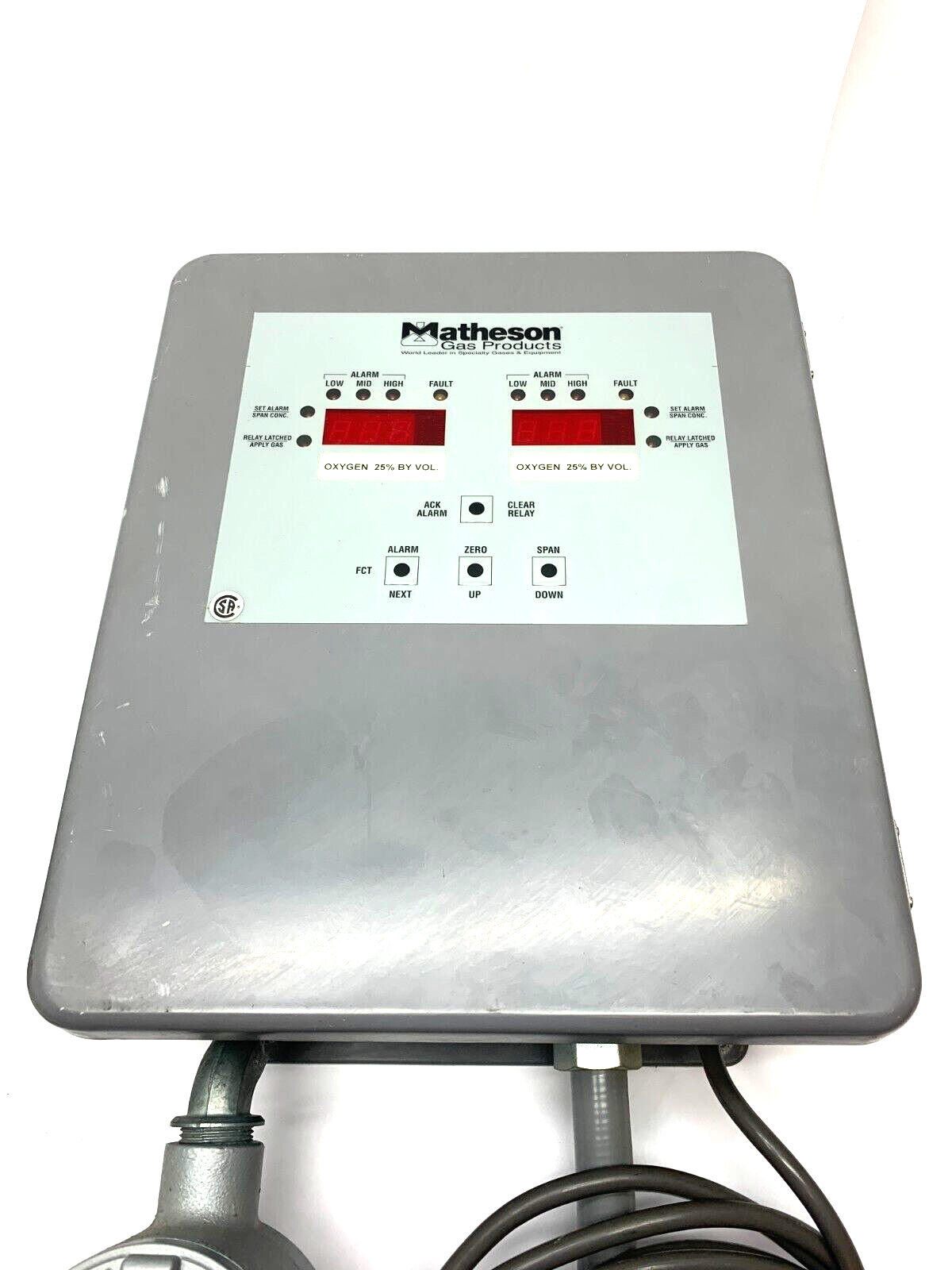 Matheson Gas SP202 & 9928SP Channel Gas Monitoring Alarm Controller SM95-0 - Maverick Industrial Sales