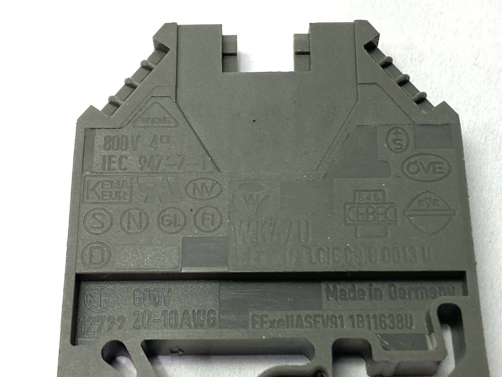 Weidmueller WK4/U Terminal Blocks 600V LOT OF 16 - Used - Maverick Industrial Sales