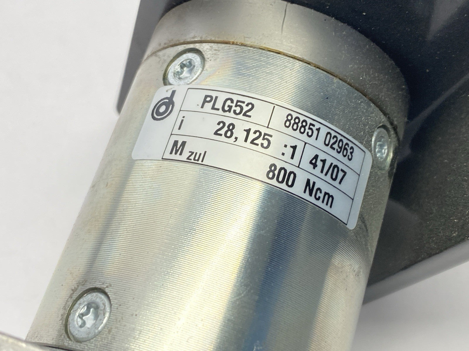 Dunkermotoren BG 65X50CI Motor 3300rpm 3.5A 40V w/ PLG52 28.125:1 800Ncm - Maverick Industrial Sales