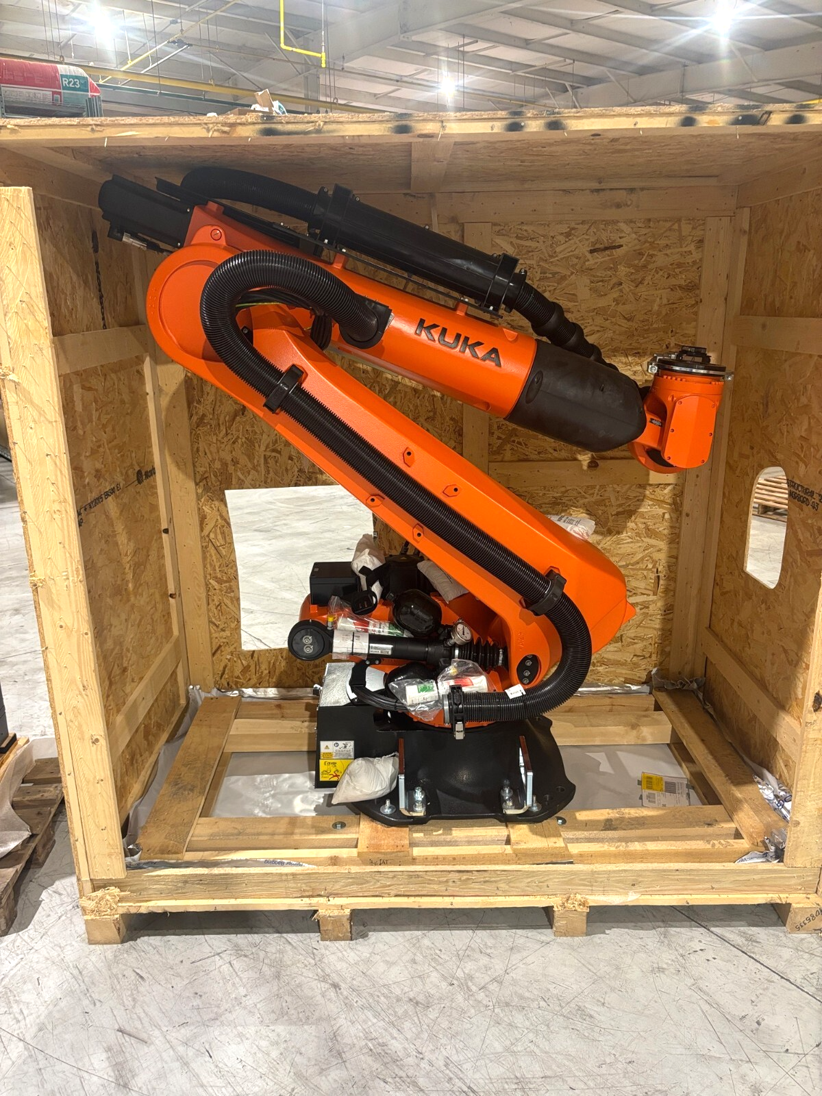 Kuka KR 210 R3100-2 / FLR Robot System w/ KR C4 NA UL Cabinet Controller, 2022 - Maverick Industrial Sales