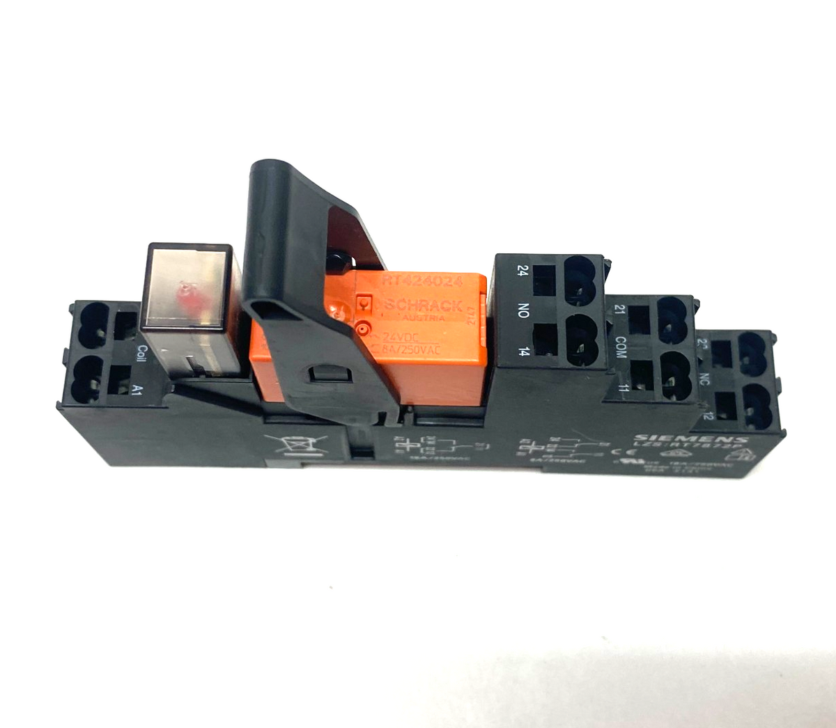 LZS:RT4D4L24 | Siemens SIRIUS Compact Plug-In Relay 2 CO DC 24V - New – Open box - Maverick Industrial Sales
