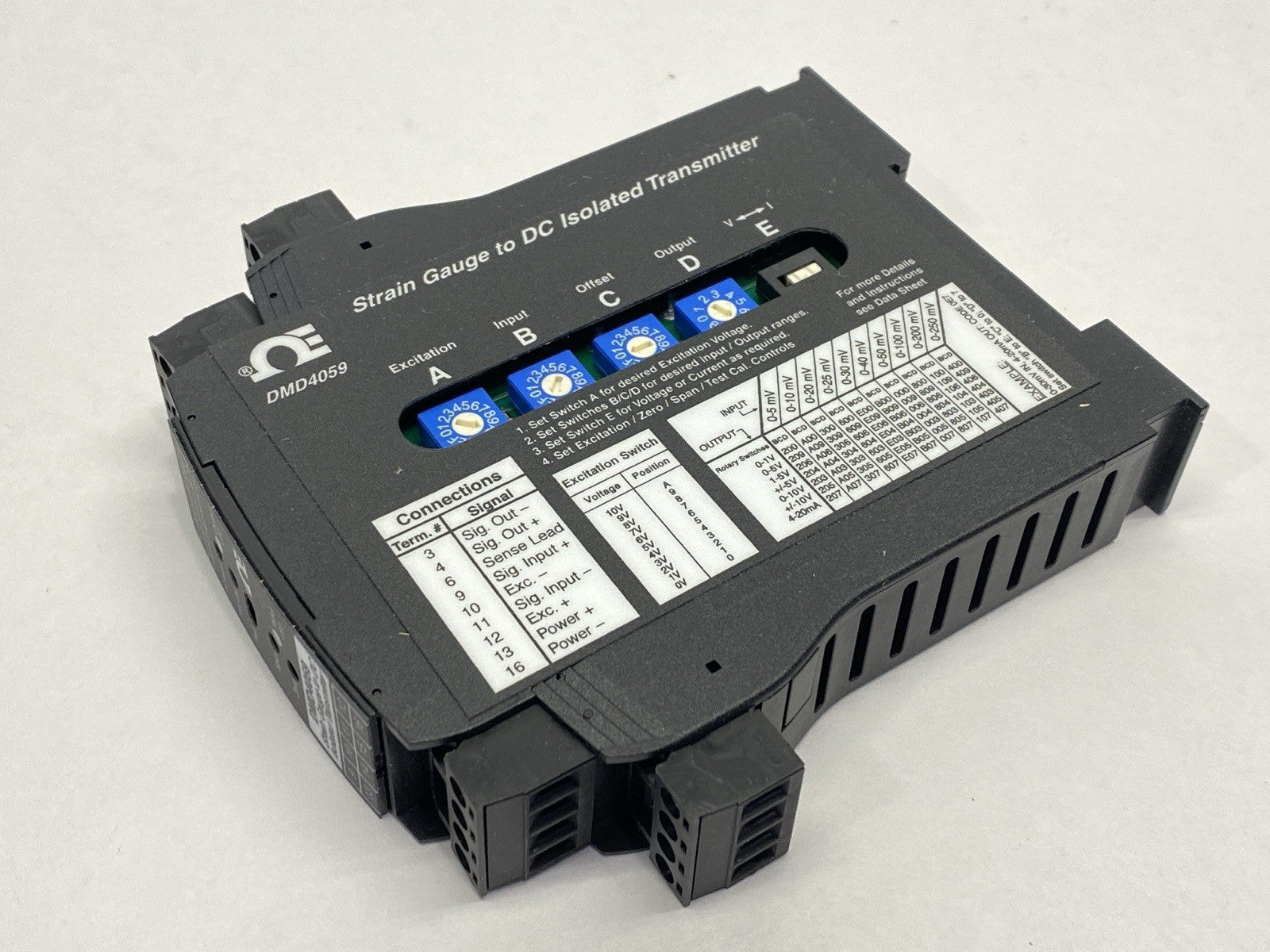 DMD4059-DC | Omega Strain Gauge To DC Isolated Transmitter 10-30V - New – Open box - Maverick Industrial Sales