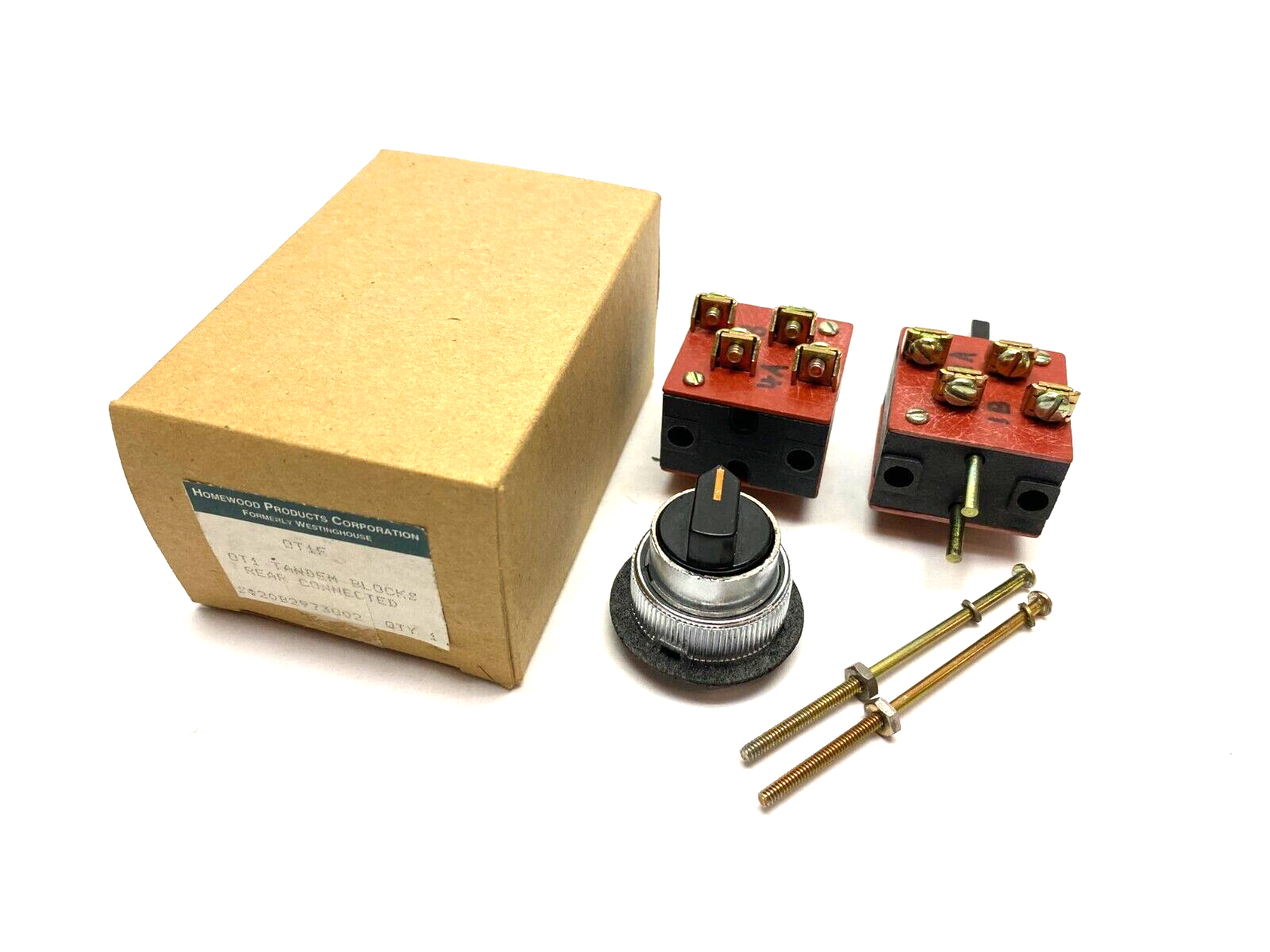 Homewood Products OT1F 3-Position Selector Switch w/ Contact Blocks - Maverick Industrial Sales