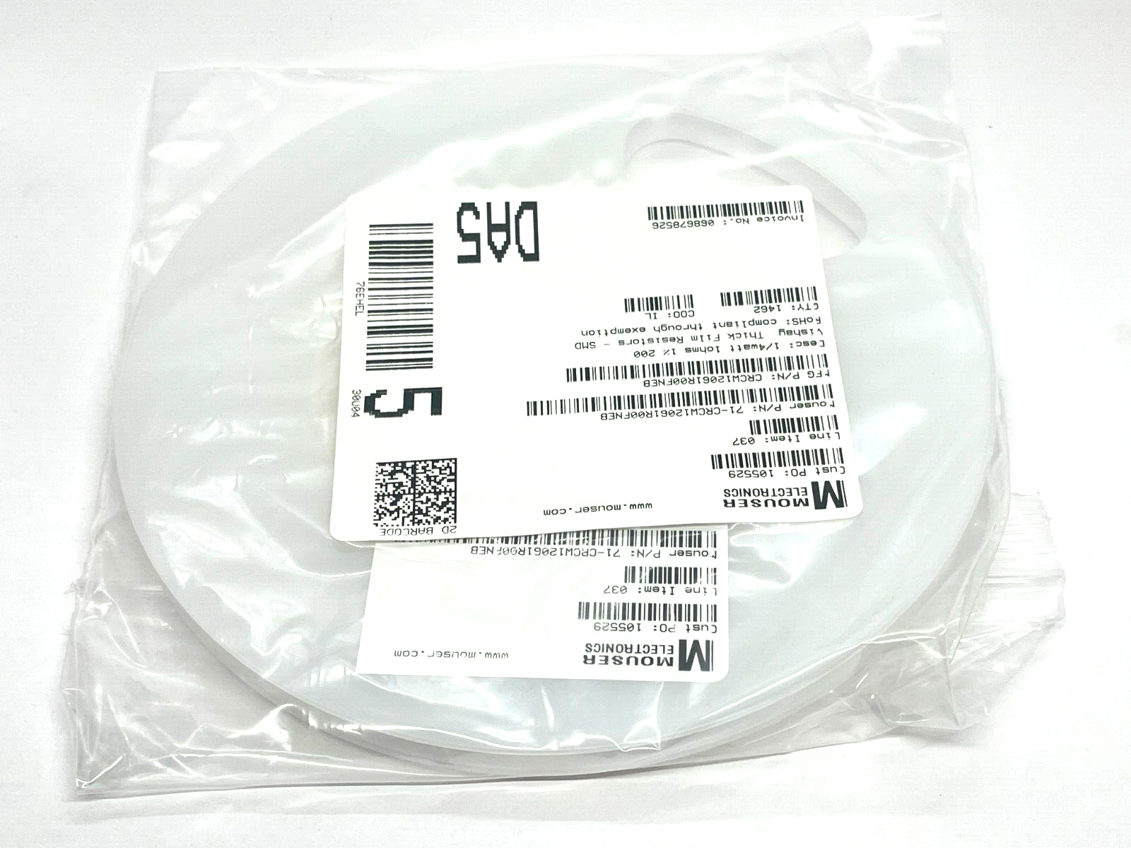 CRCW12061R00FNEB | Vishay Thick Film Resistors SMD 1/4watt 1ohms 1% 200ppm 1462QTY - New - Maverick Industrial Sales