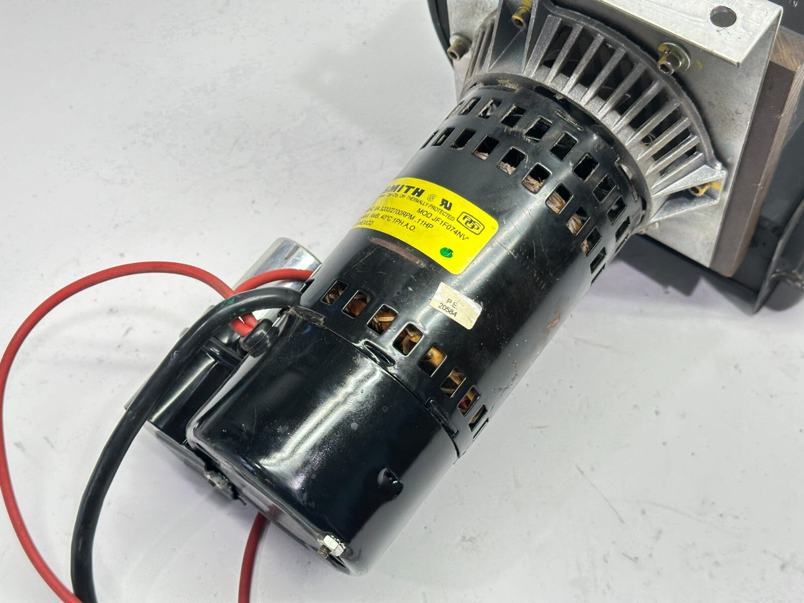 A.O. Smith JF1F074NV Blower Motor 0.11HP 3200/2700 RPM 0.6A 208-240V 1PH - Maverick Industrial Sales