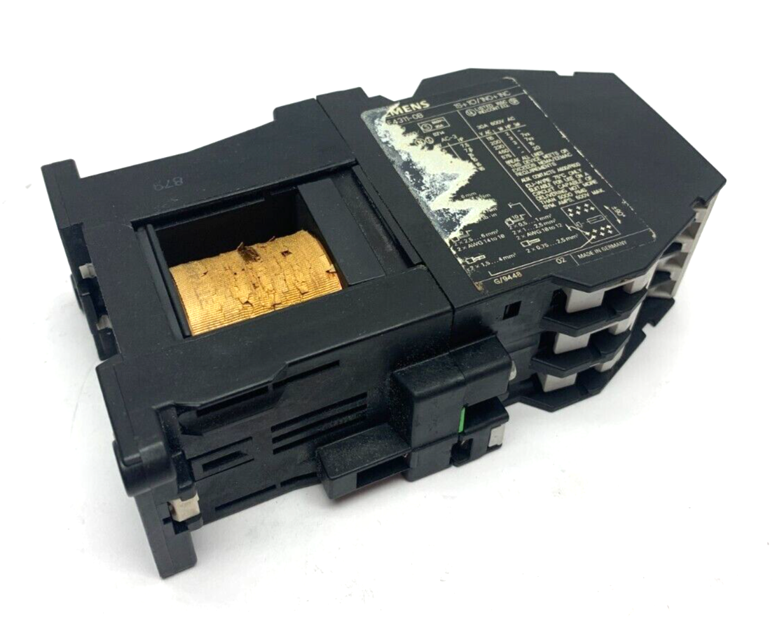 Siemens 3TF4311-0B AC Contactor 3-Pole VDE0660 - Maverick Industrial Sales