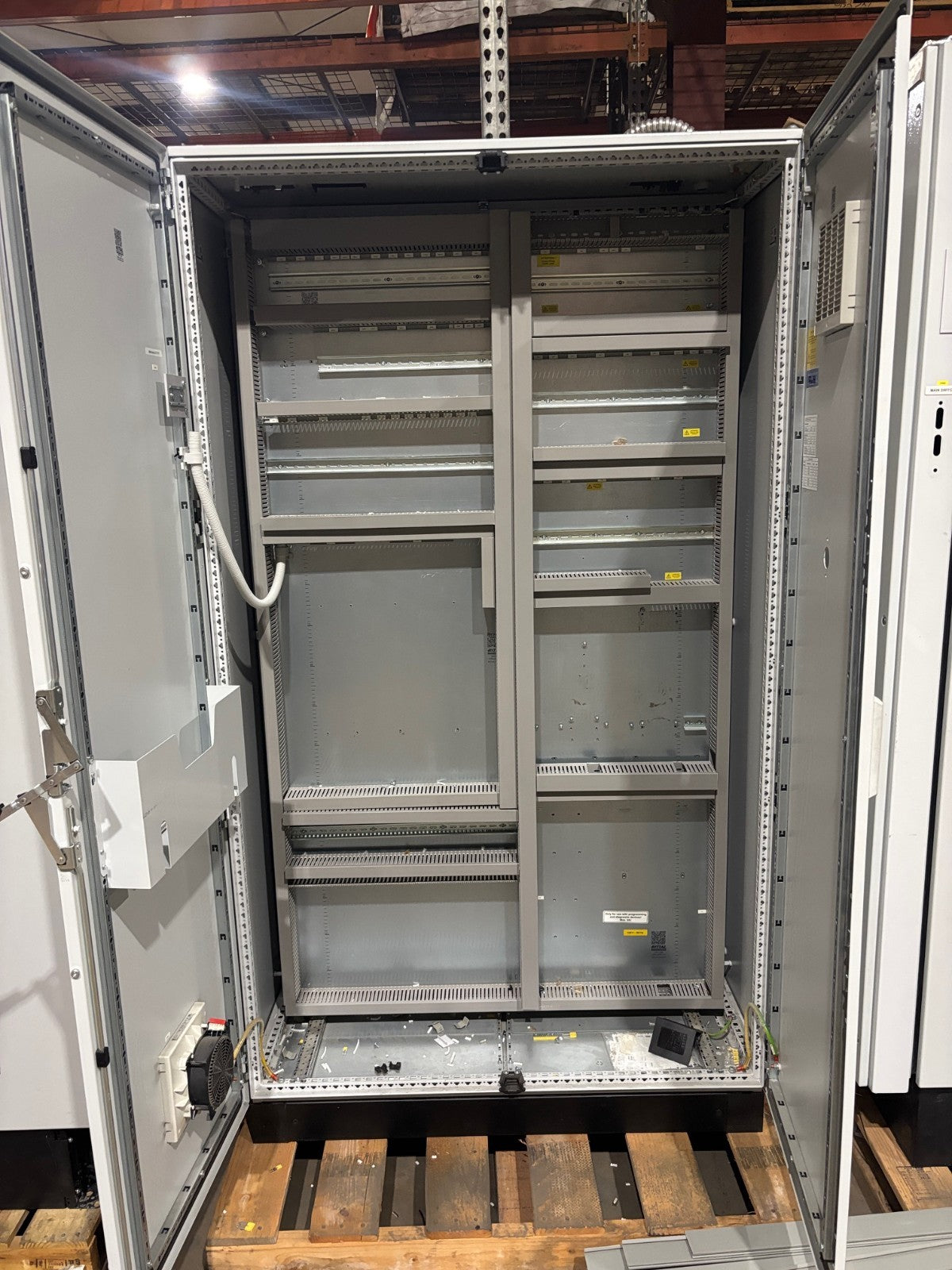 Rittal VX 8205.000 Bayed Freestanding Electrical Enclosure Cabinet, Swing Door - Maverick Industrial Sales