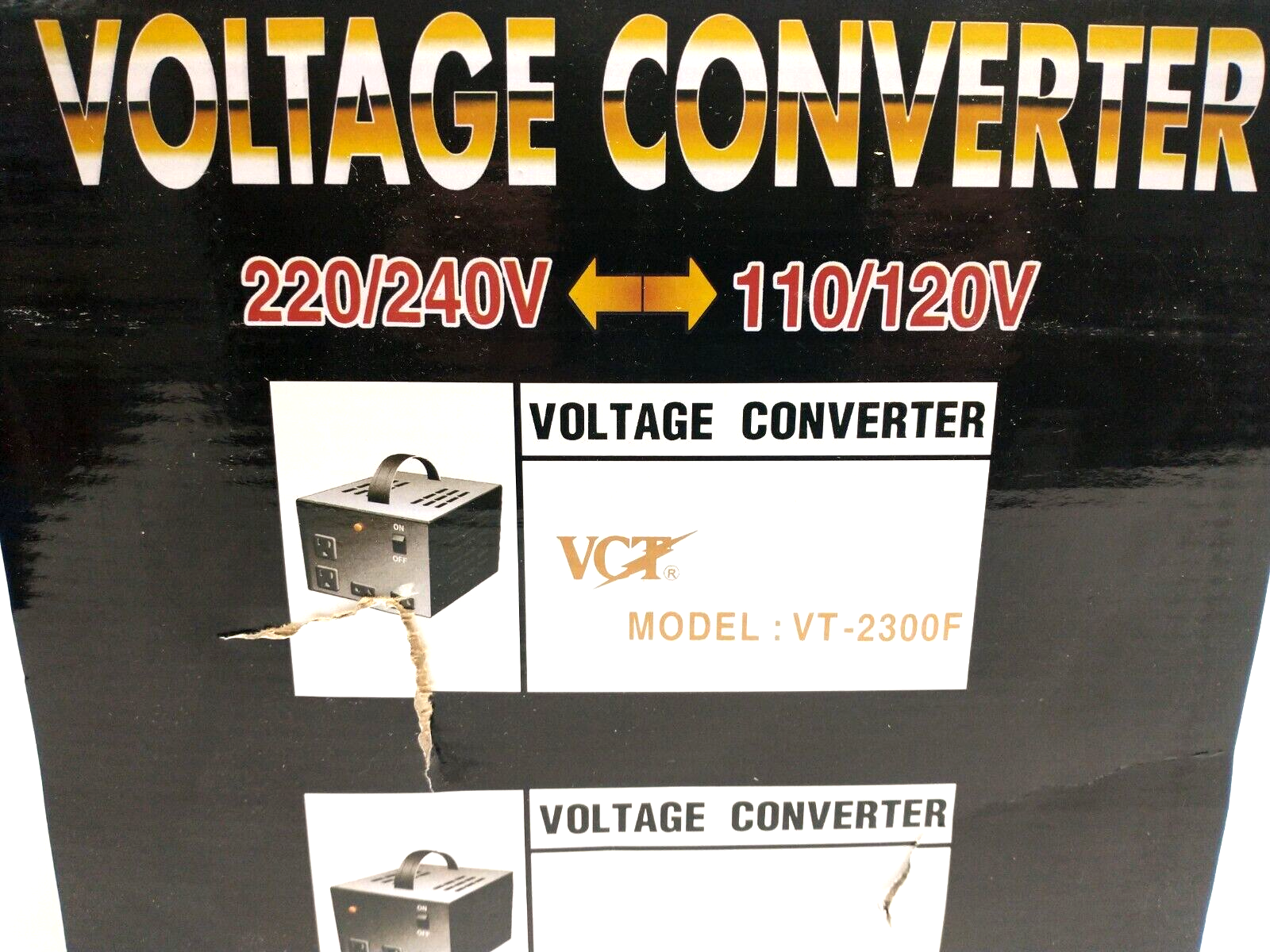 VCT VT-2300F Voltage Converter, Up/Down Transformer, 220/240V 110/120V 2300W - Maverick Industrial Sales