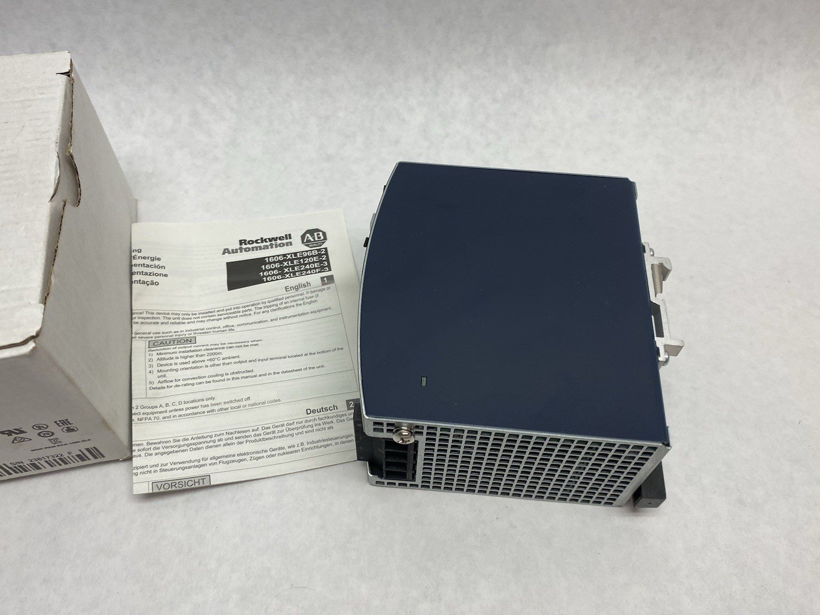 1606-XLE240E-3 | Allen Bradley Ser. A Power Supply 3AC 380-480V Input - New Other - Maverick Industrial Sales