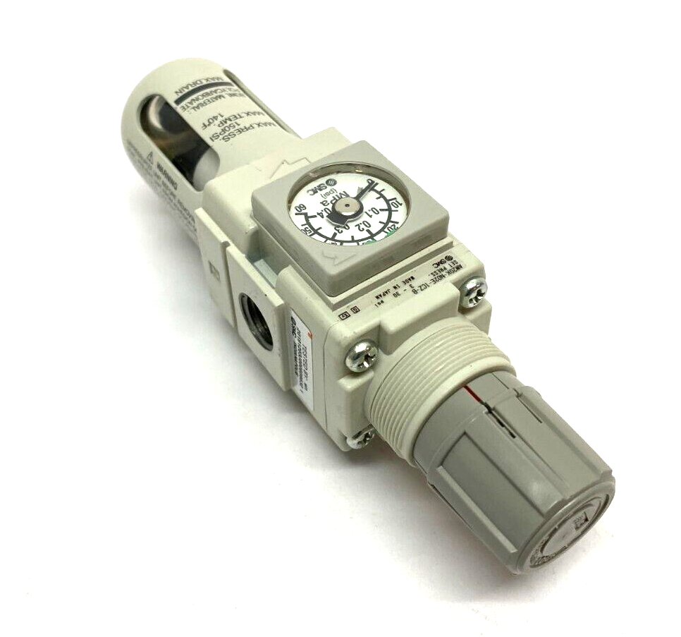 SMC AW20K-N02E-1CZ-B Modular Filter Regulator 1/4" NPT MISSING DRAIN COCK - Maverick Industrial Sales