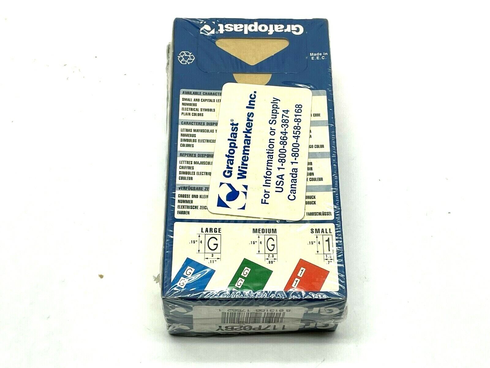 Grafoplast 117P02BY Wiremarker Strips LOT OF 50 - Maverick Industrial Sales