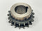 Double Roller Chain Sprocket 18 Teeth 1-3/8" Bore 3-1/8" OD 5/16" Key - Maverick Industrial Sales