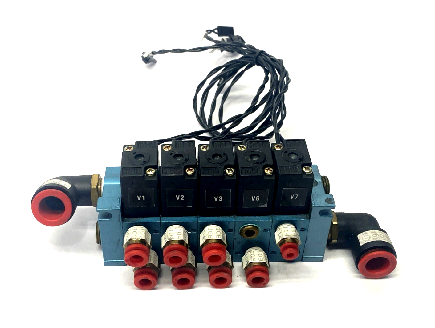 Universal Instruments 47085001/B Valve Pack Manifold Assembly 45A-SA1-DFEA-1BA - Maverick Industrial Sales