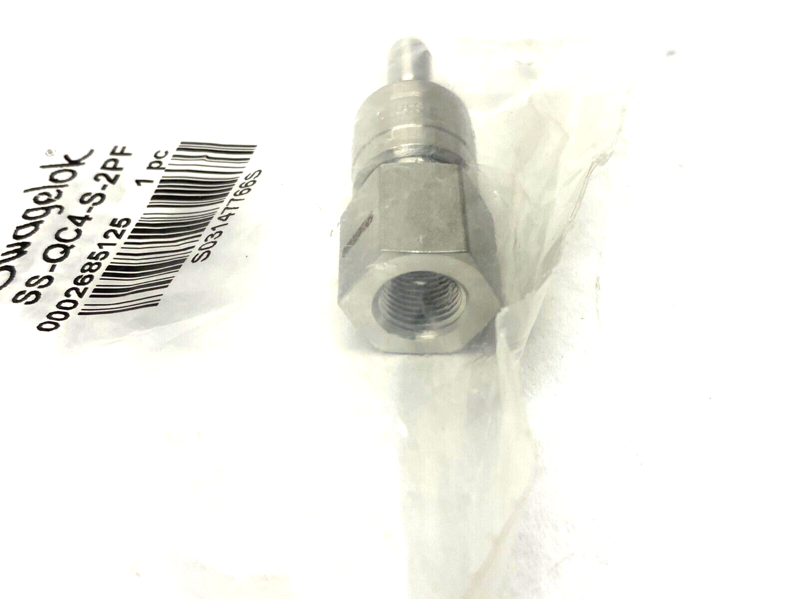 Swagelok SS-QC4-S-2PF Stainless Steel Instrument Quick-Connect Stem, 1/8" FNPT - Maverick Industrial Sales