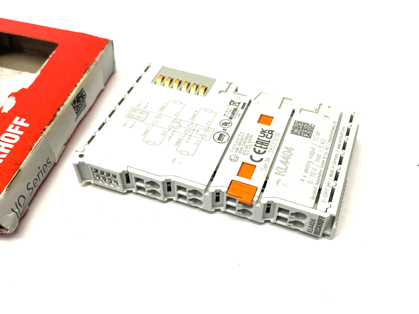 Beckhoff KL4404 Analog Output Bus Terminal 4-Channel 12 Bit 0-10V - Maverick Industrial Sales