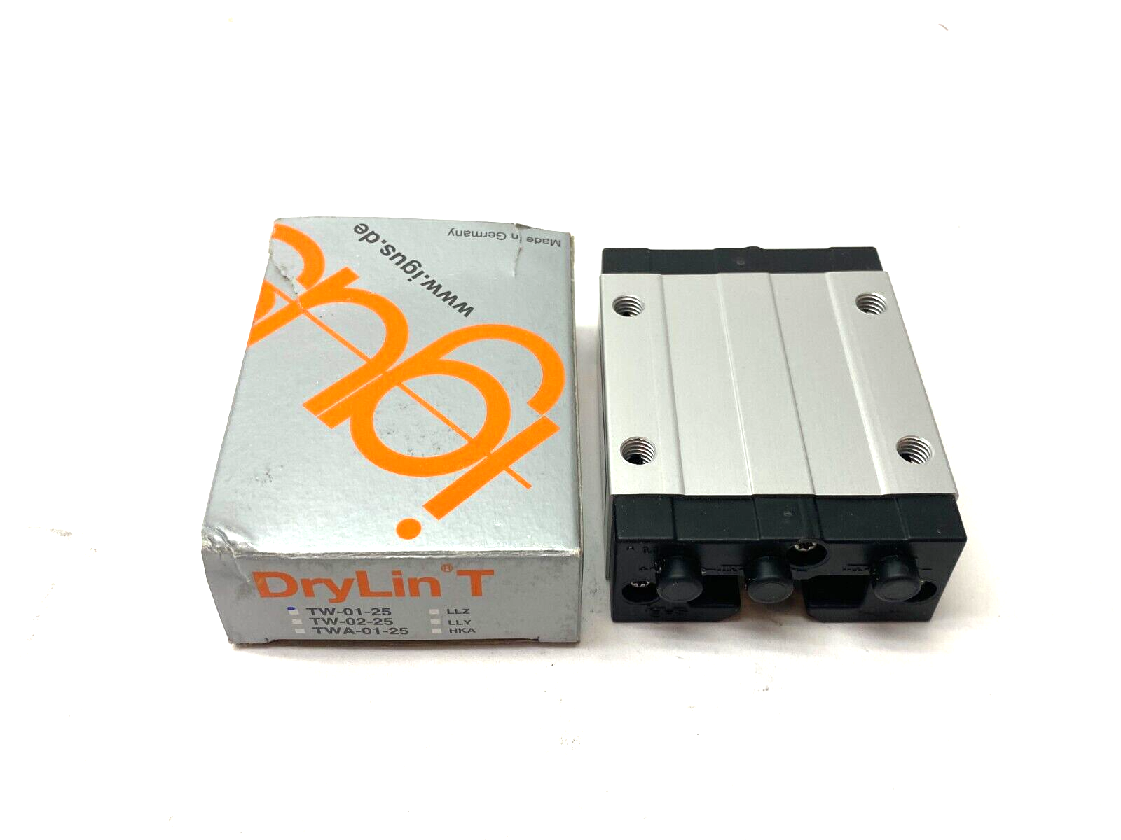 Igus TW-01-25 DryLin T Linear Guide System Standard Carriage - Maverick Industrial Sales