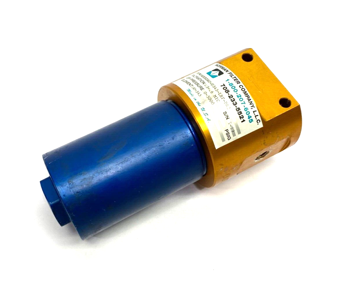 Norman Filter 4532AC-U345-LRF-DR2 High Pressure T-Type Filter 0.3-0.6 Micron - Maverick Industrial Sales