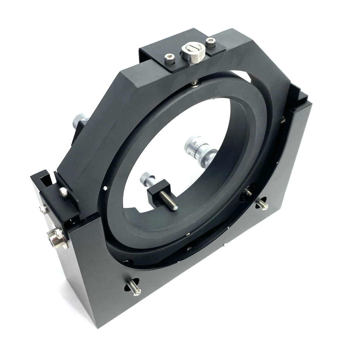 MDH-150 | OptoSigma Extra-Large Precision Gimbal Mirror Holder 150mm - New – Open box - Maverick Industrial Sales