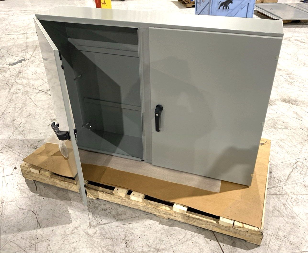 Saginaw Control SCE-42EL6012WFALP 2-Door Enclosure 42" x 60" x 12" & Subpanel - Maverick Industrial Sales