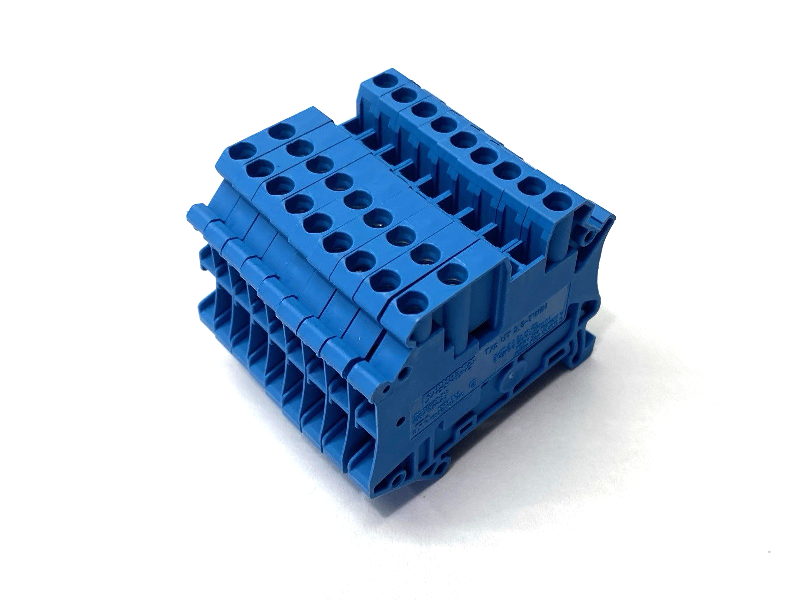 Phoenix Contact UT 2,5-TWIN BU Blue Terminal Block 24A 500V 3044526 LOT OF 9 - Maverick Industrial Sales