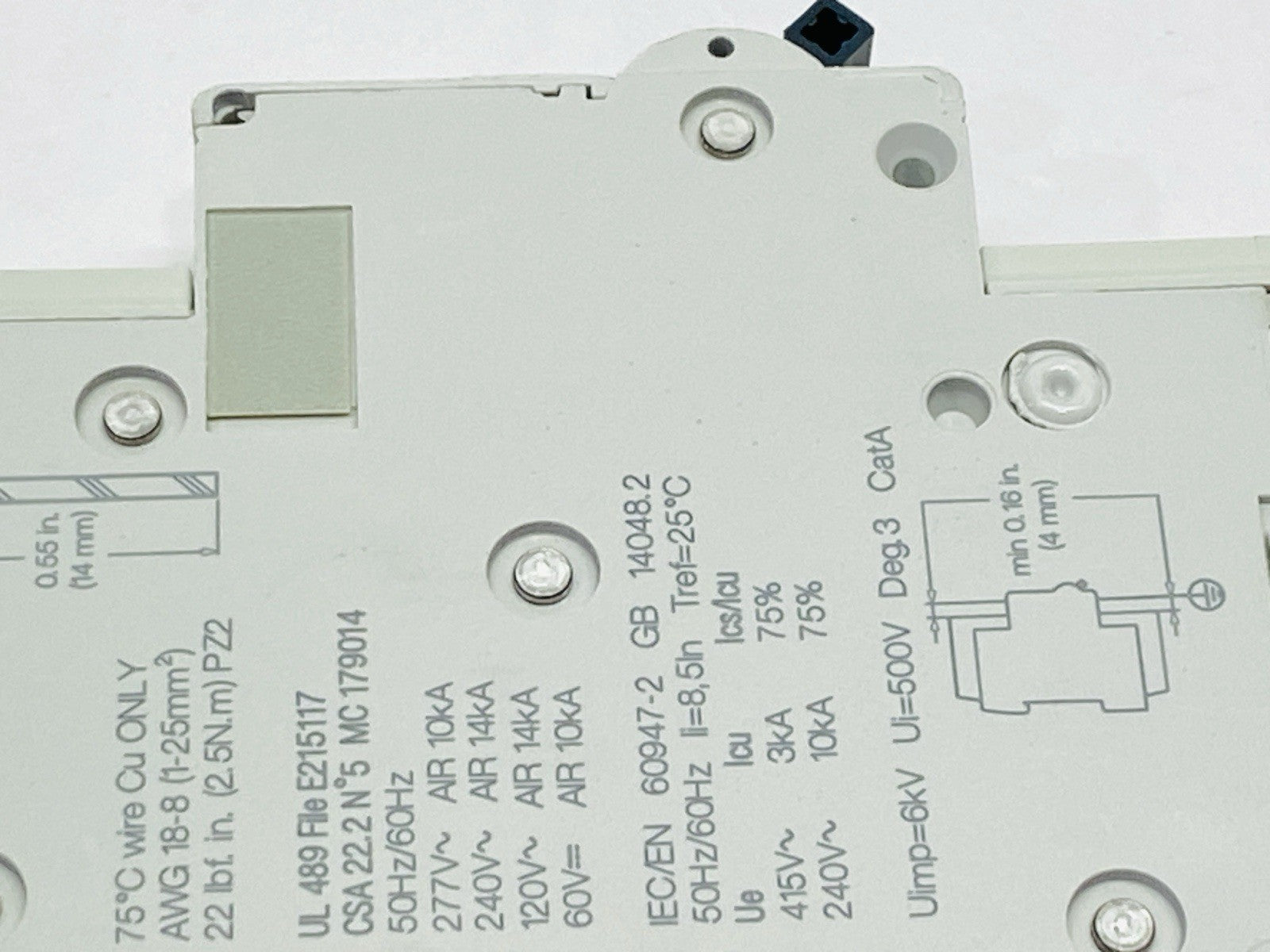 Schneider Electric M9F42108 Miniature Circuit Breaker 1P 8A 277V - Maverick Industrial Sales