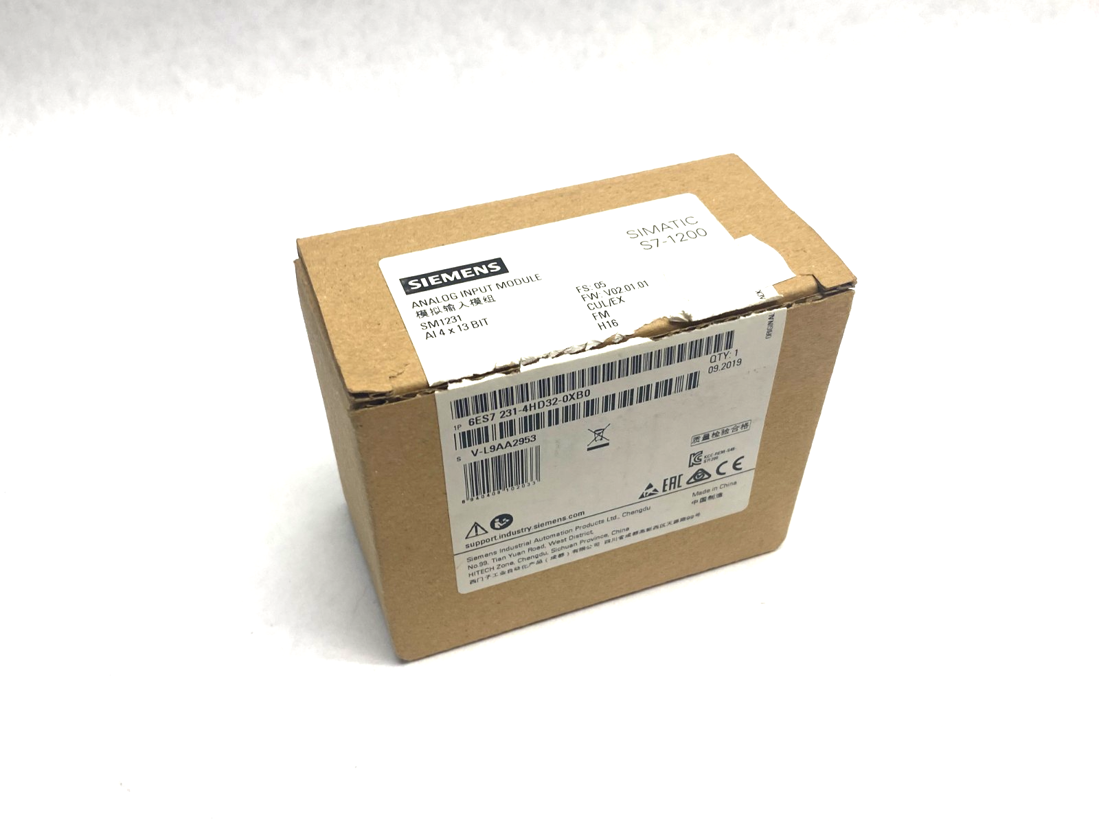 Siemens 6ES7 231-4HD32-0XB0 SIMATIC S7-1200 Analog Input Module, SM1231 4x13 Bit - Maverick Industrial Sales