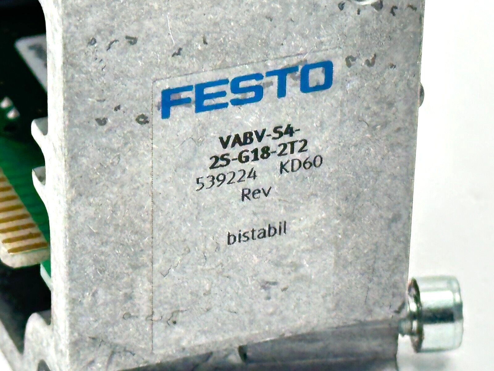 Festo VABV-S4-2S-G18-2T2 Manifold Sub-Base 539224 - Maverick Industrial Sales