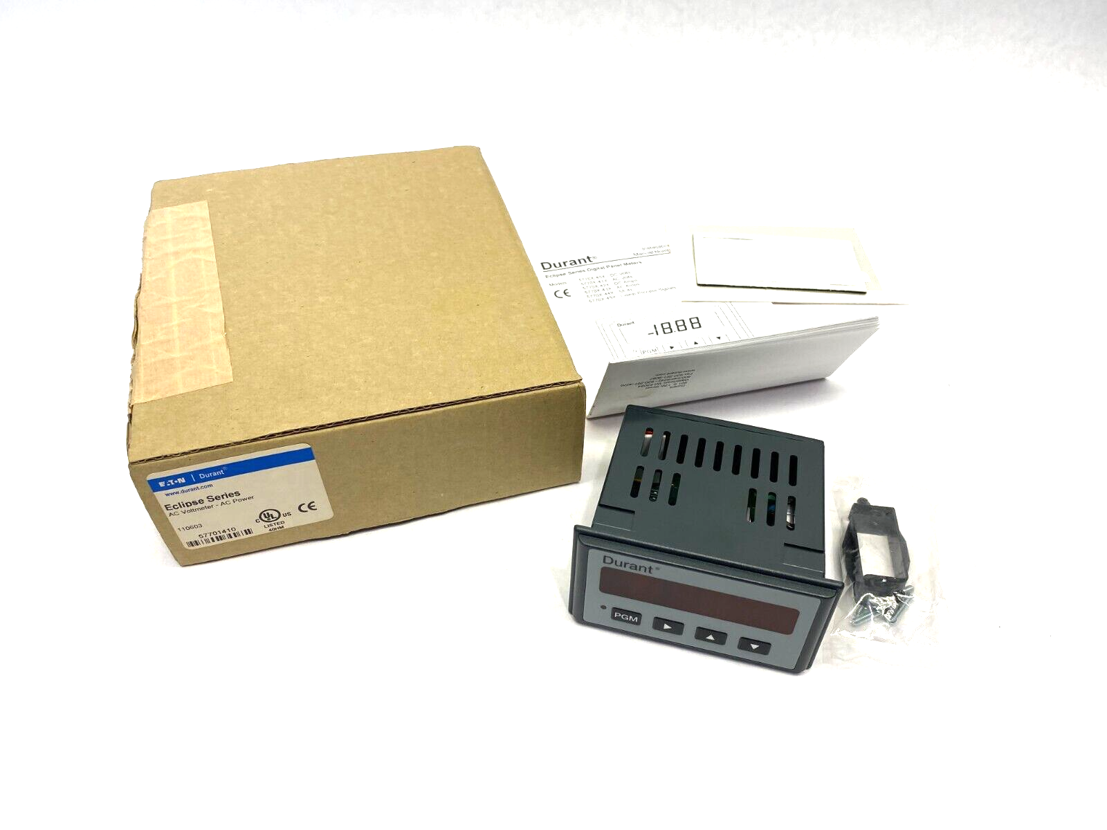 Eaton Durant 57701410 Eclipse Series AC Voltmeter-AC Power Panel Mount 57701-410 - Maverick Industrial Sales