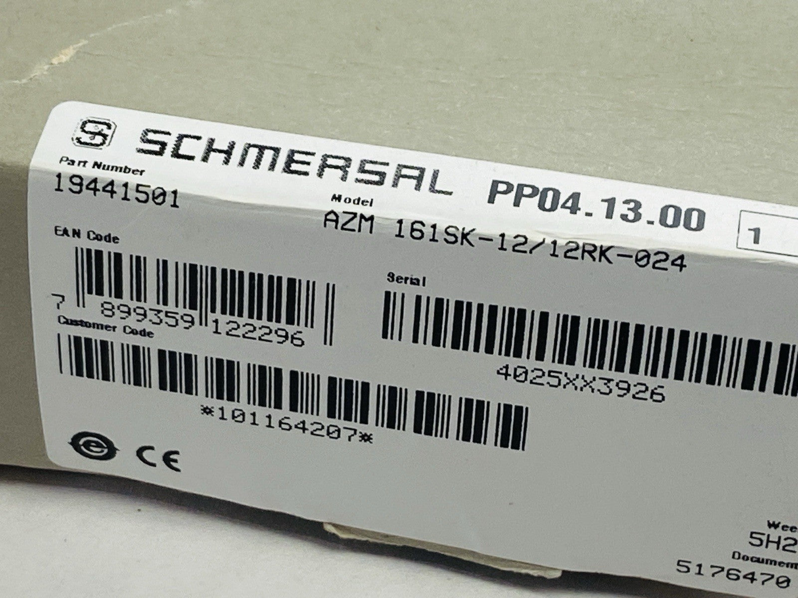 Schmersal AZM 161SK-12/12RK-024 Safety Interlock Switch 19441501 101164207 - Maverick Industrial Sales