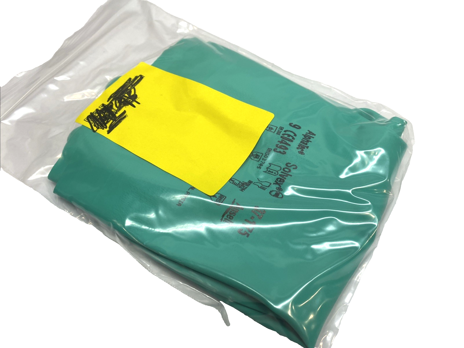 Liberty 2970SL/L Green Nitrile Chemical Gloves 13" Large LOT OF 12 - Maverick Industrial Sales