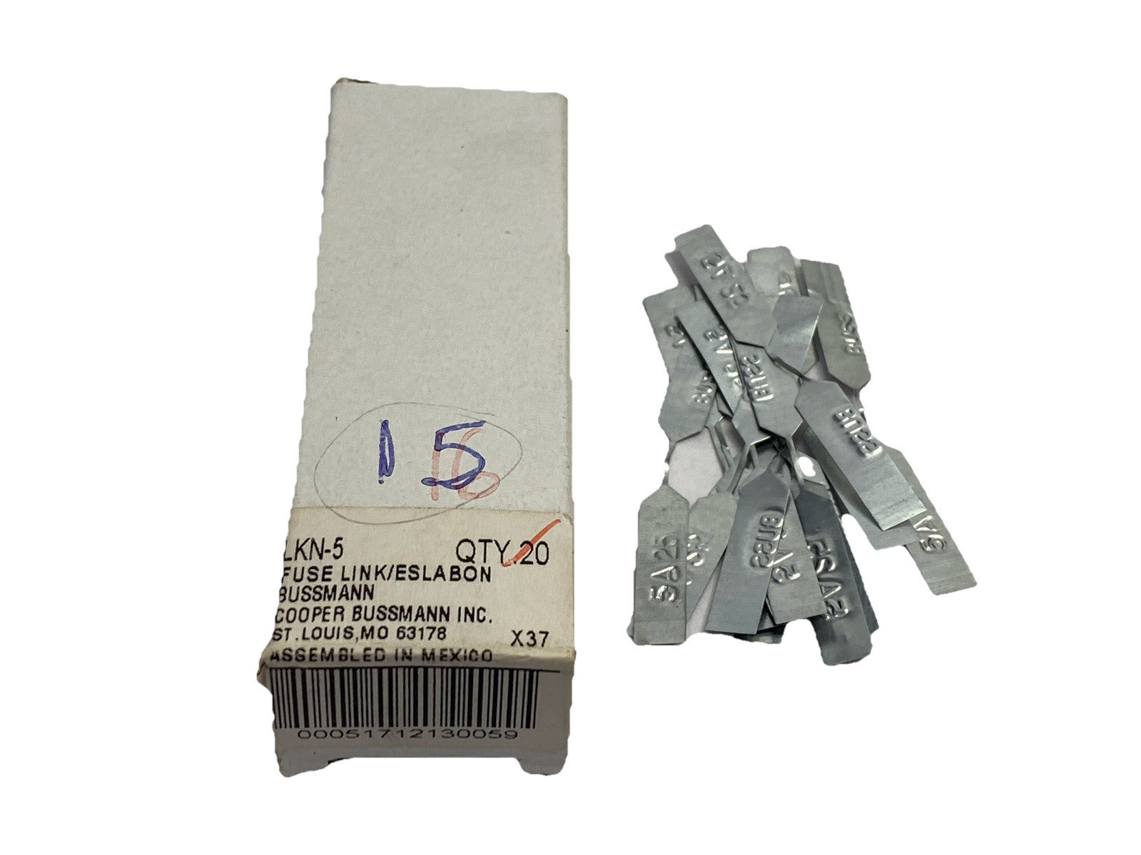 Cooper Bussmann LKN-5 Fuse Link Class H 5A 250V - Maverick Industrial Sales