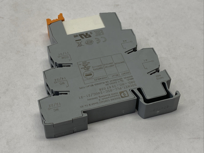 Phoenix Contact PLC-RSC- 24UC/21-21 Relay Module 24V Input 2967073 - Maverick Industrial Sales