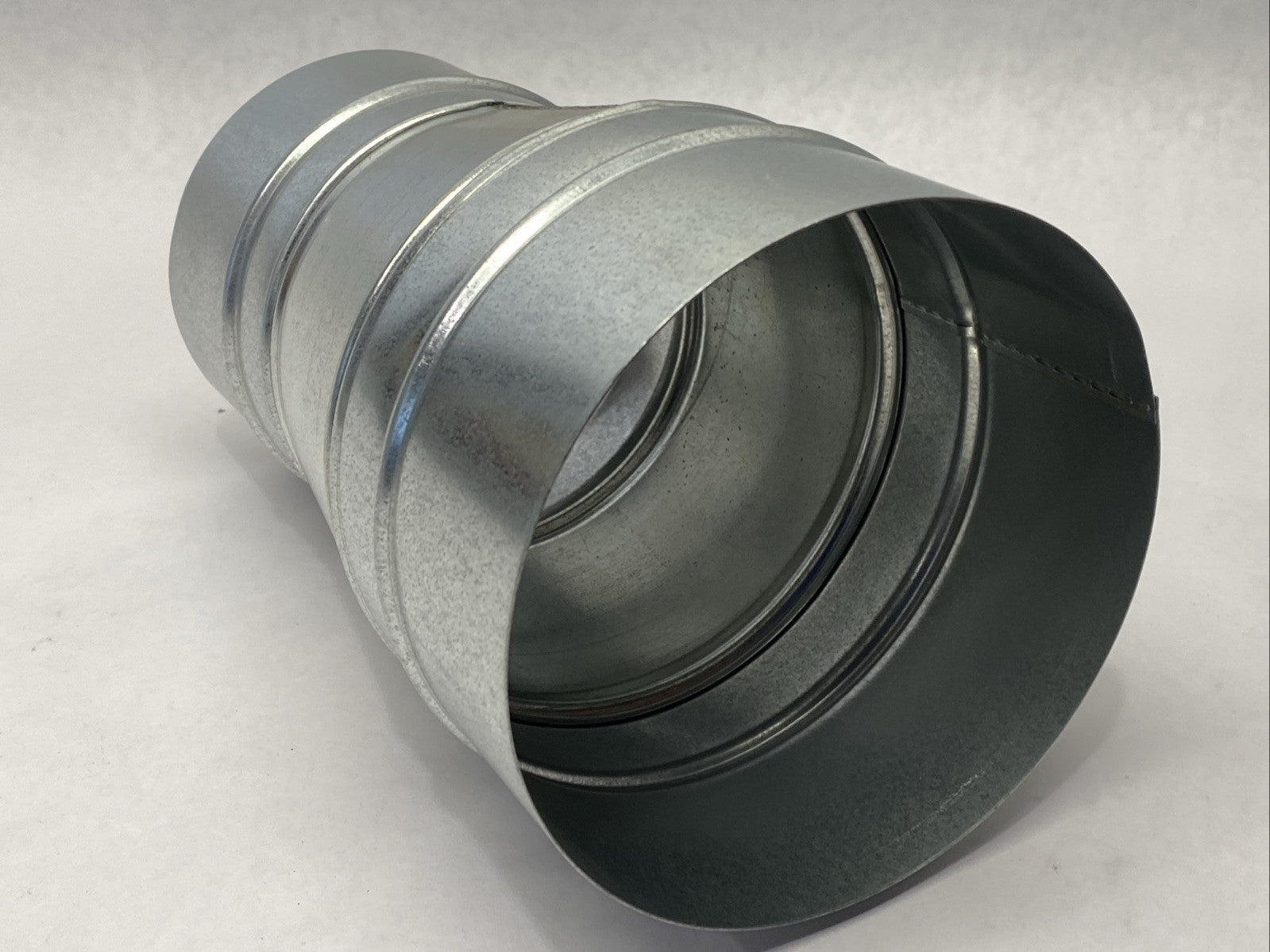 6/5 24GA Galvanized Reducer Spiral End 6" x 5" - Maverick Industrial Sales