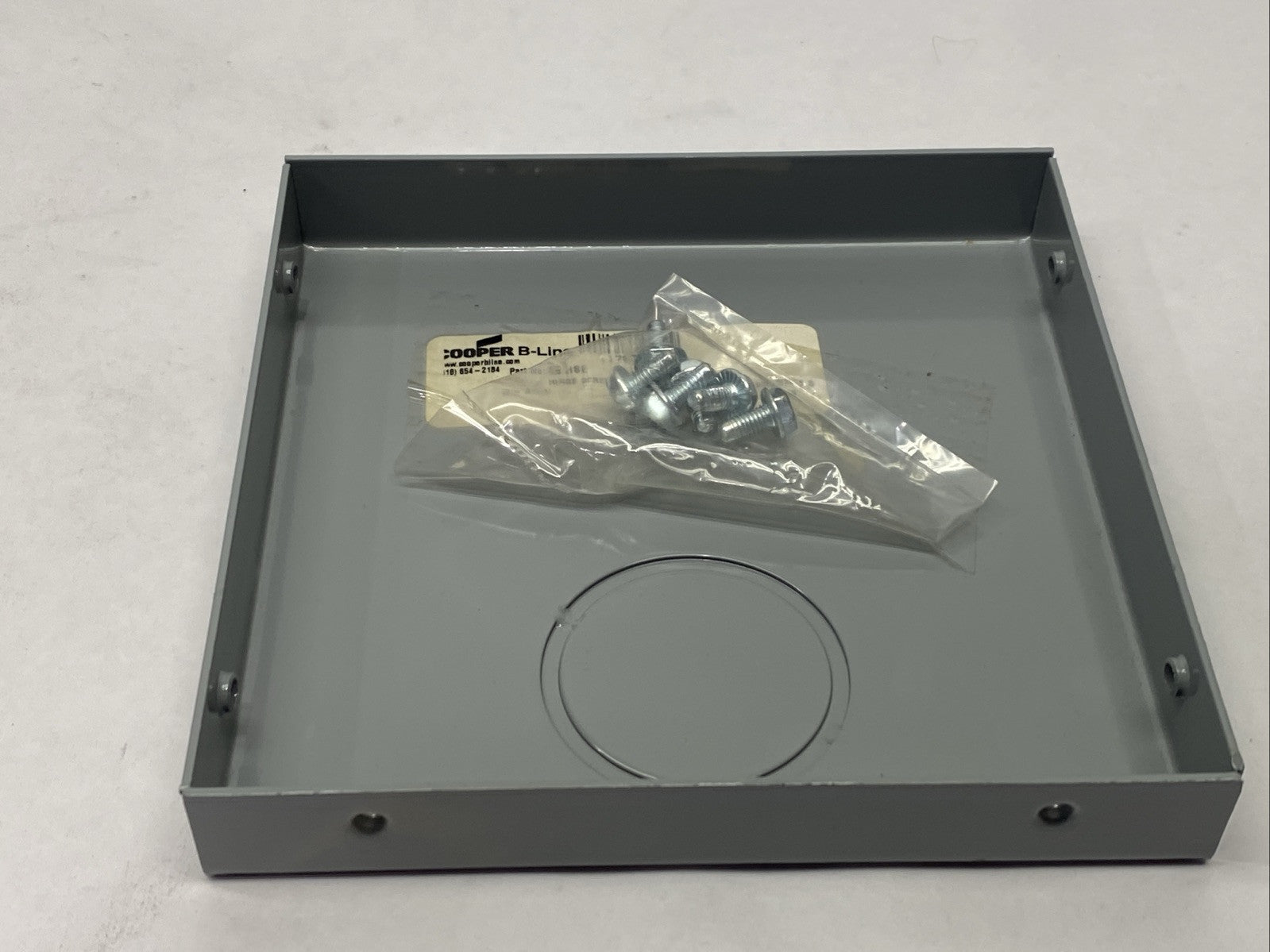 Cooper B-Line 66 HSE Wireway End Cover 6" x 6" w/ 1.5" Knockout - Maverick Industrial Sales