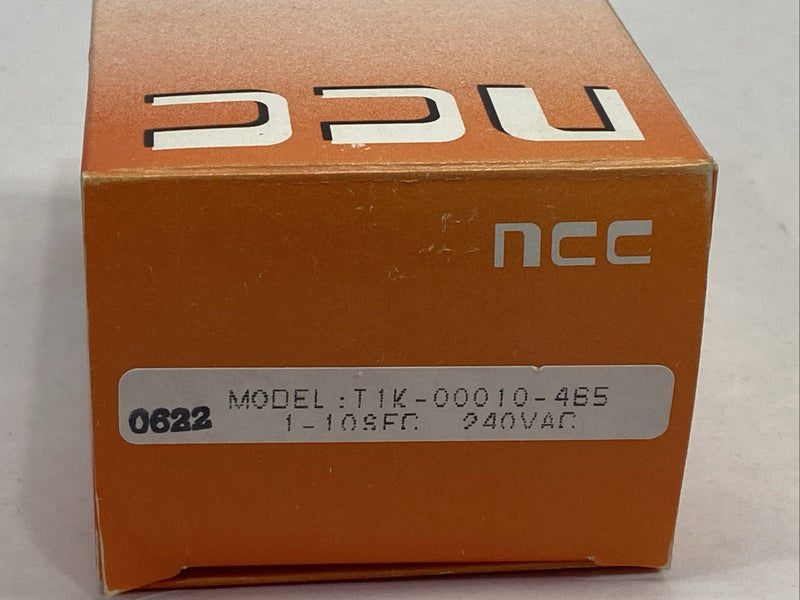 NCC T1K-10-465 Industrial Time Delay Relay 0.1-10 Seconds 240V - Maverick Industrial Sales