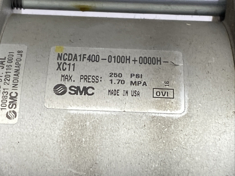 SMC NCDA1F400-0100H+0000H Pneumatic Tie Rod Cylinder 4" Bore 1" Stroke - Maverick Industrial Sales