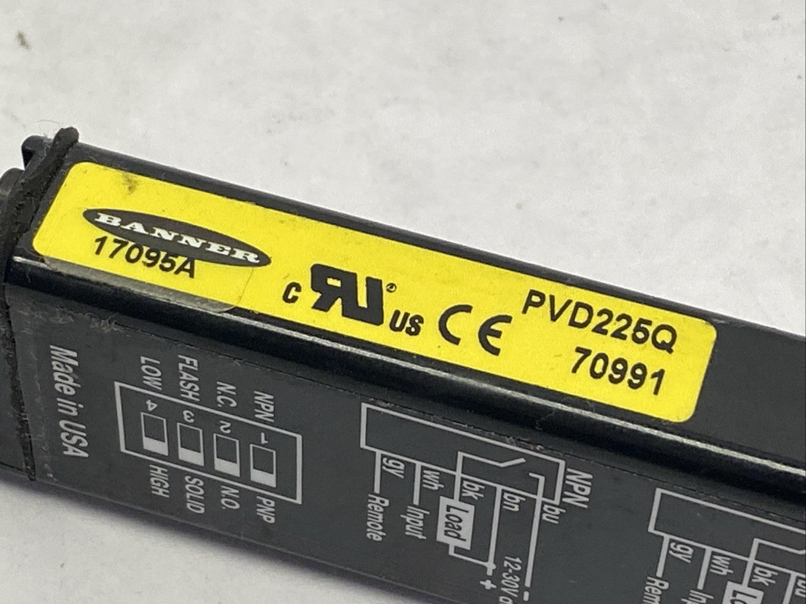 Banner PVD225Q Single Piece Part Verification Array 5-Pin M12 70991 - Maverick Industrial Sales