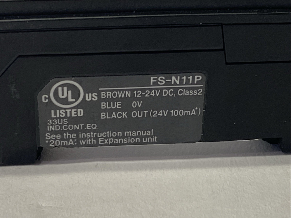 Keyence FS-N11P Digital Fiber Optic Sensor Amplifier - Maverick Industrial Sales