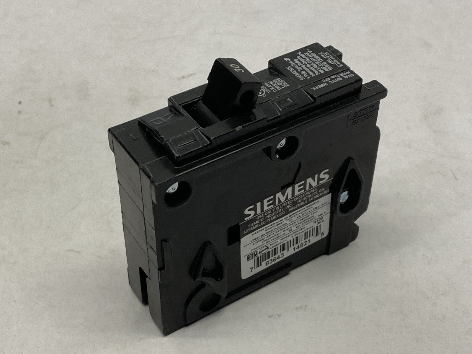 Siemens Q130 Type QP Circuit Breaker 1-Pole 30A 240V - Maverick Industrial Sales