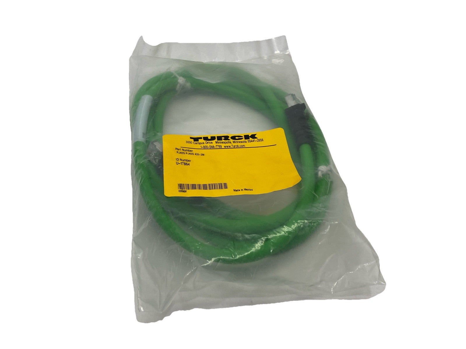 Turck RJ45S RJ45S 420-2M Industrial Ethernet Cable 2m U-17864 - Maverick Industrial Sales