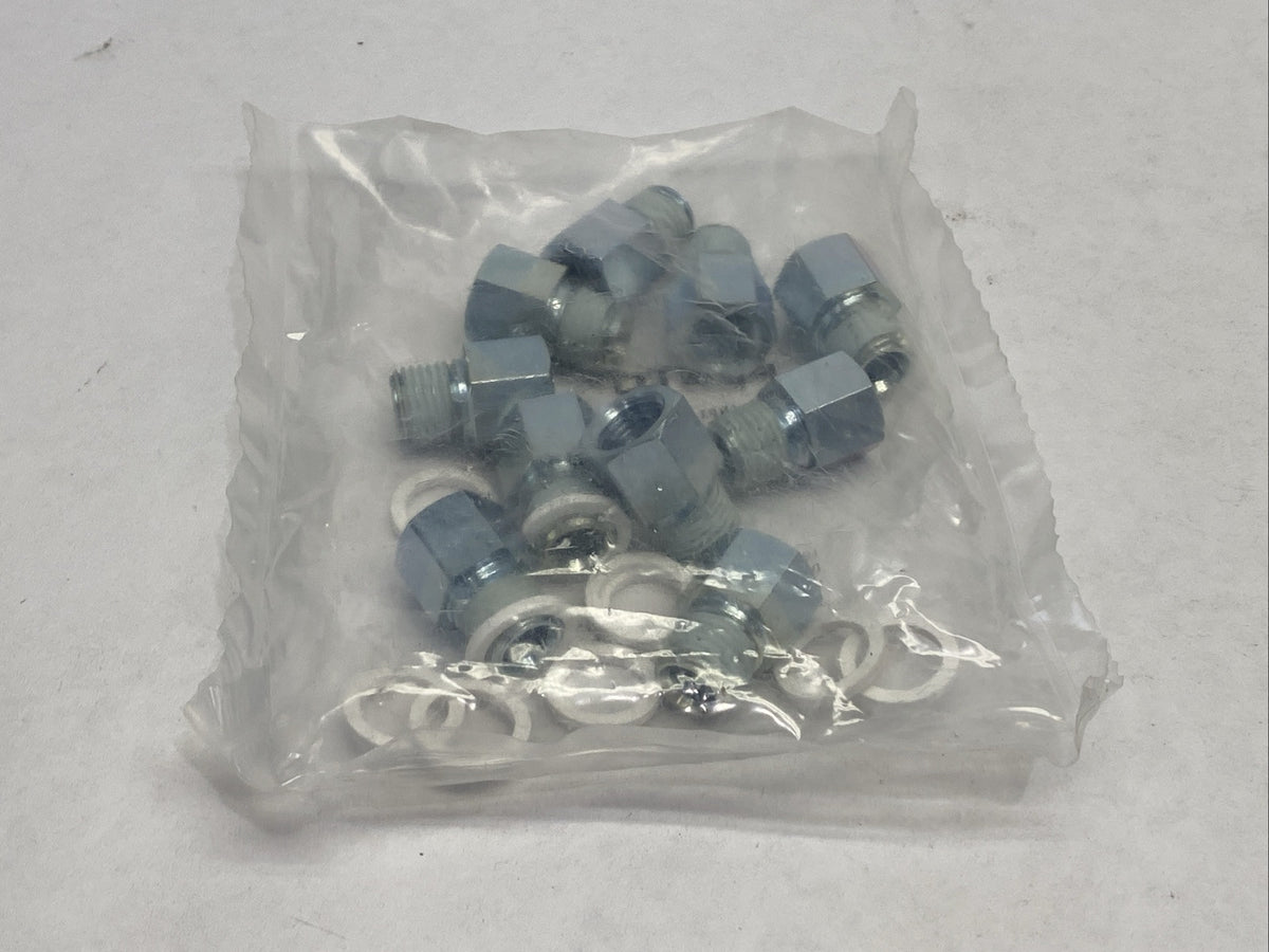 AD-1/4NPT-G1/4-I, 9625 | Festo AD-1/4NPT-G1/4-I Pneumatic Adapter Male/Female 1/4" NPT LOT OF 10 9625 - New - Maverick Industrial Sales