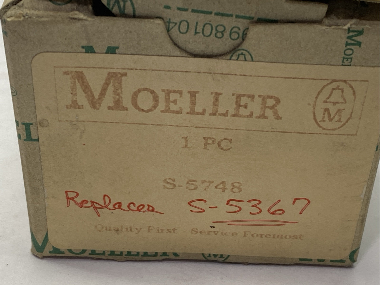 Moeller S-5748 2-Position Selector Switch Assembly Left / Right - Maverick Industrial Sales